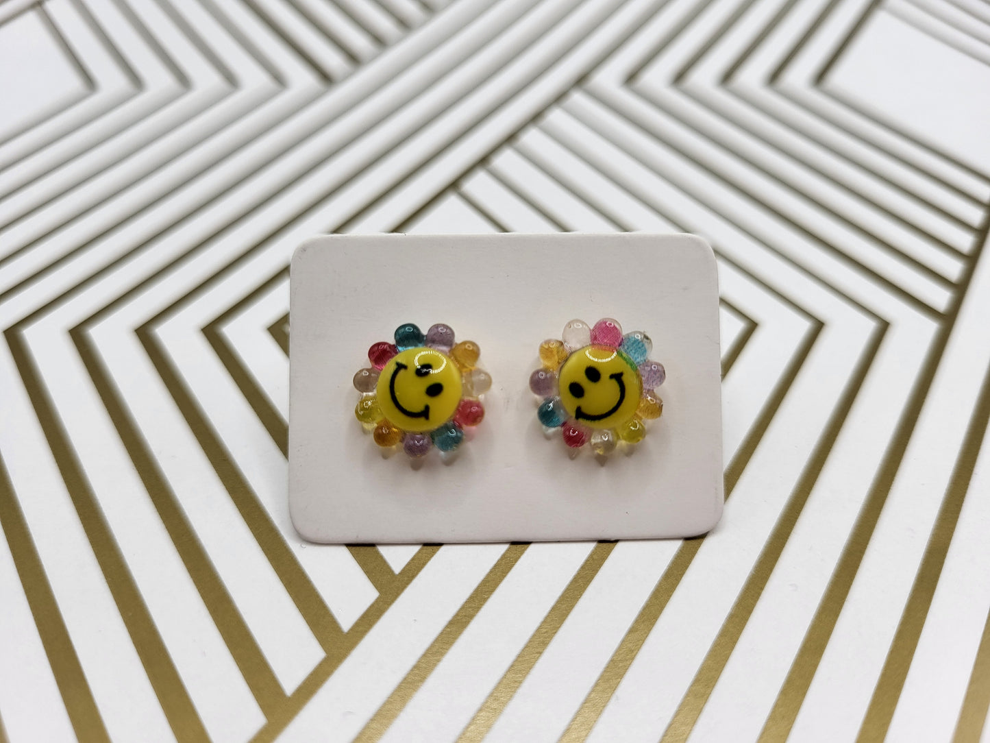 Maya Sunshine Hypoallergenic Earrings-Titanium Ear Post