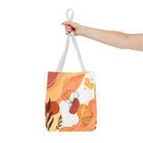 Dark Bohemian Floral Tote Bag