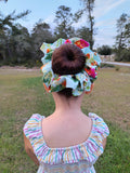 Flora XXL Floral Scrunchie-Handcrafted with Care