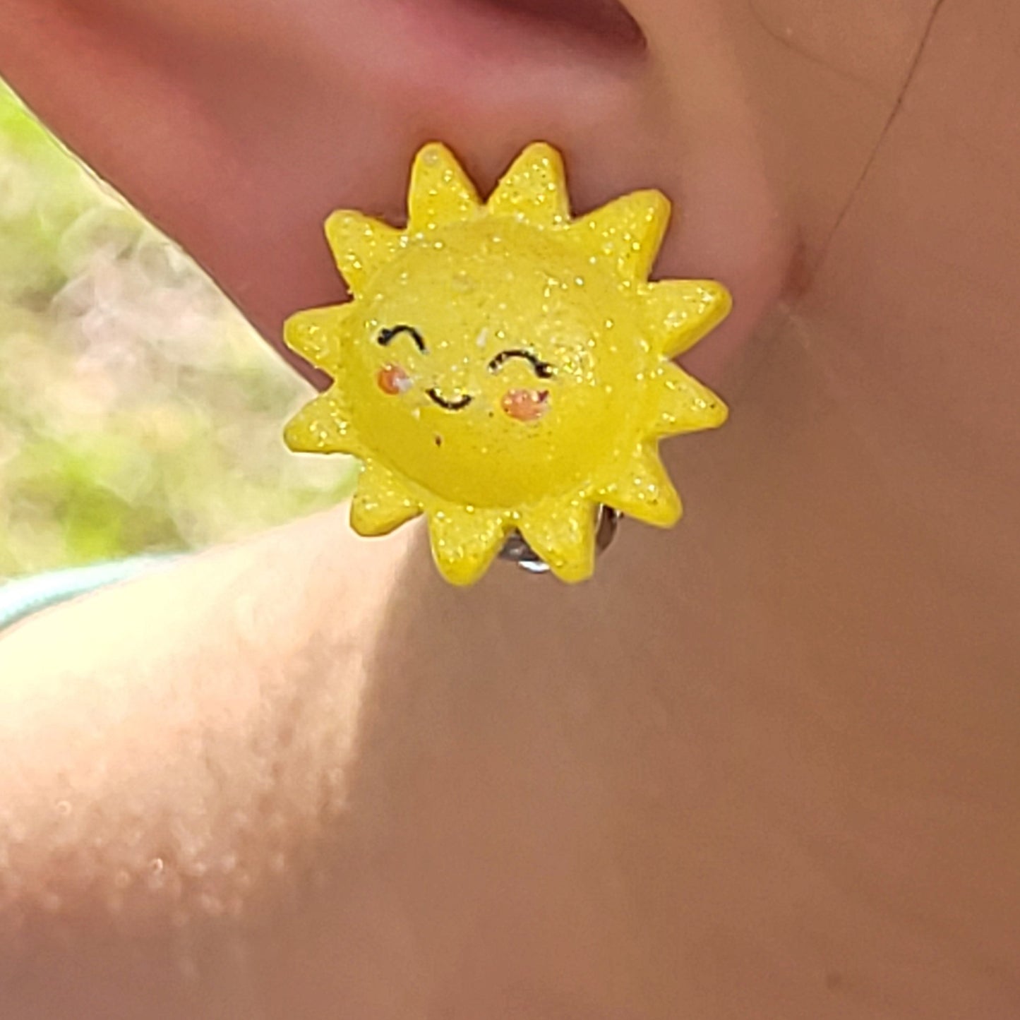 Yumari Sunshine Clip-On Earrings-Handcrafted with Care