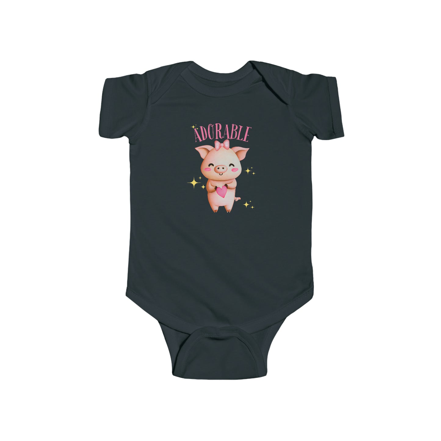 Adorable Piglet Infant Fine Jersey Bodysuit