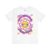 Cheerful Graphic Tee - "Good Vibes Only" Statement, Positive Mood Shirt, Casual Wear, Gifts for Friends, Summer Style