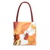 Dark Bohemian Floral Tote Bag