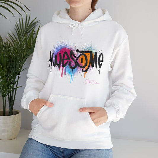 Chibi Couture Awesome Spray Paint Splatter Art Unisex Heavy Blend™ Hooded Sweatshirt