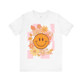 Retro Groovy Smiley Tee-Unisex-Chibi Couture