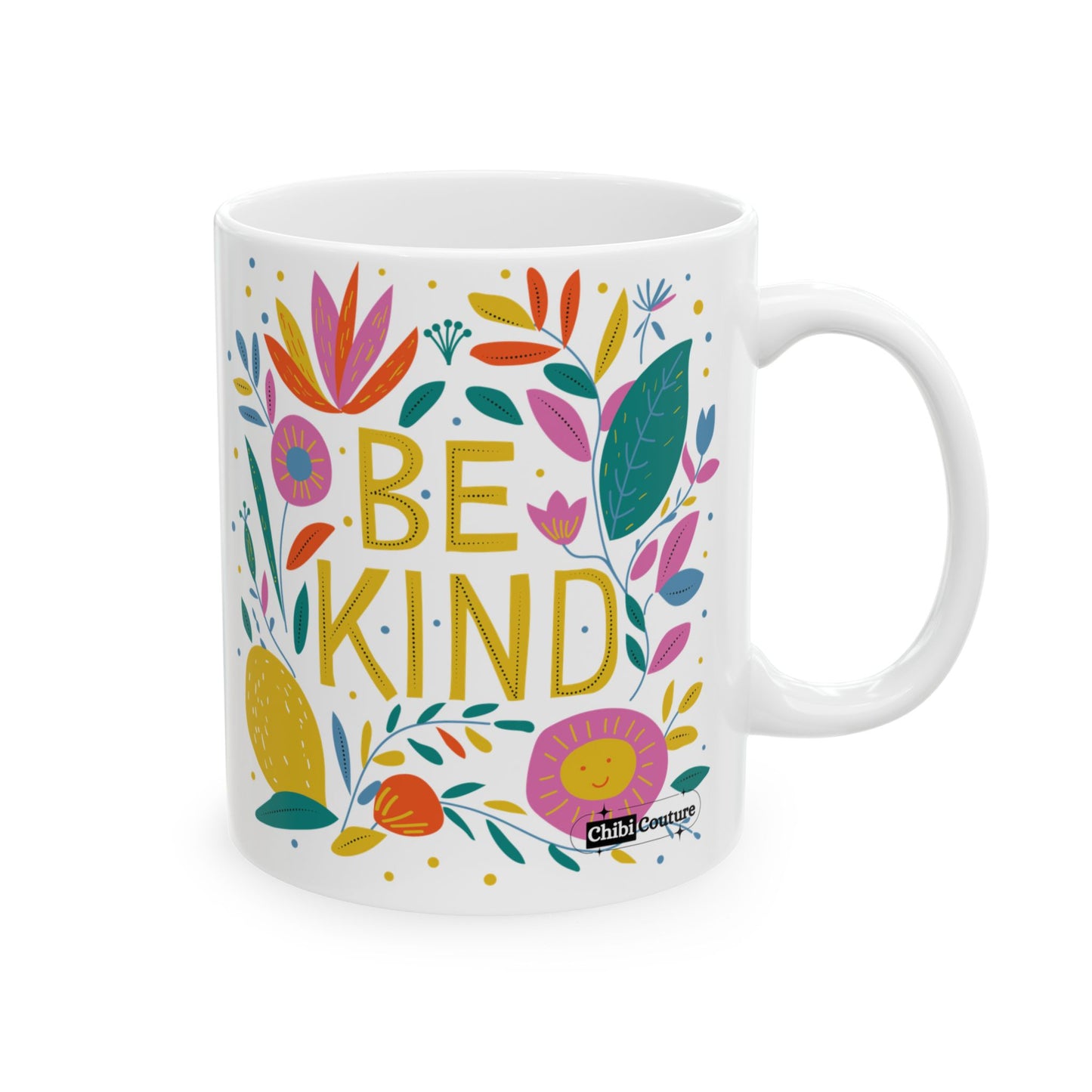 Be Kind Chibi Couture Ceramic Mug, (11oz, 15oz)