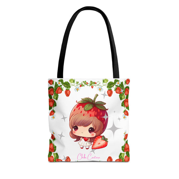 Strawberry Girl Kawaii Tote Bag-Chibi Couture