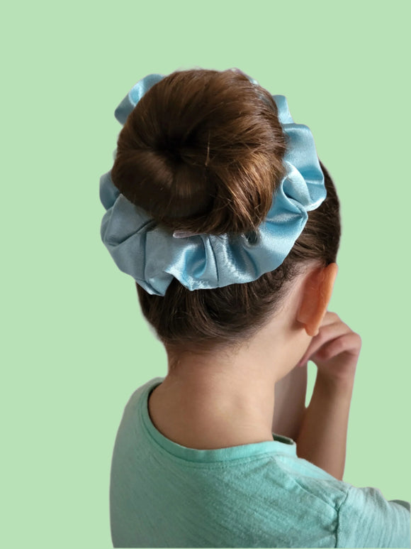 Pastel Mini Satin Scrunchie-Handcrafted with Care