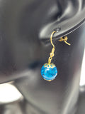 Aoko Ocean Blue Earrings-Handcrafted with Care