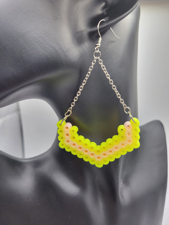 Leilani Perler Bead Earrings-Handcrafted with Care