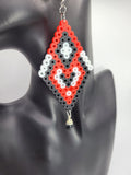 Drava Perler Bead Earrings-Handcrafted with Care