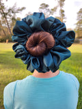 Mako Deep Green XXL Scrunchie-Handcrafted with Care