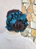 Mako Deep Green XXL Scrunchie-Handcrafted with Care