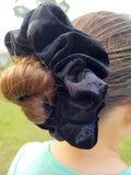 Ayelen Velvet Black XXL Scrunchies-Handcrafted with Care