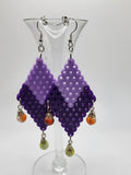 Asiri Perler Bead Earrings-Handcrafted with Care