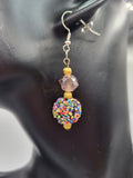Amaryllis Dangle Droplet Earrings-Handcrafted with Care