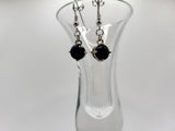 Onyx Rhinestone Droplet Earrings