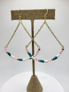 Nubia Beaded Dangle Earrings-Handmade with Care