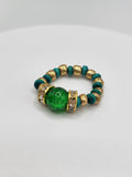Chepi Chibi Aqua Beaded Ring