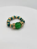 Chepi Emerald Beaded Ring-Handcrafted with Care