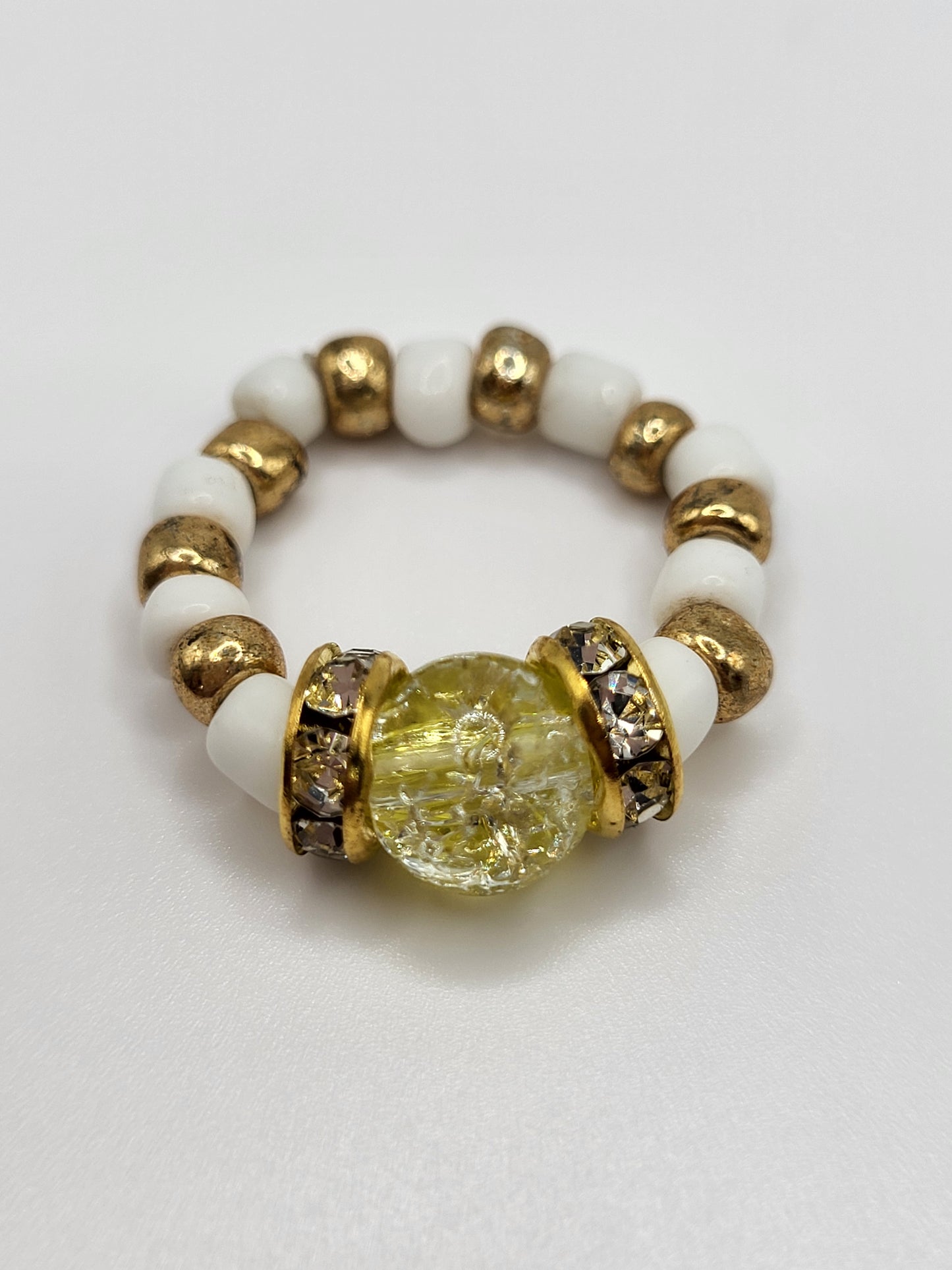 Chepi Chibi Yellow Beaded Ring