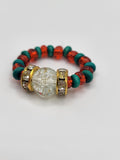 Chepi Chibi White Beaded Ring
