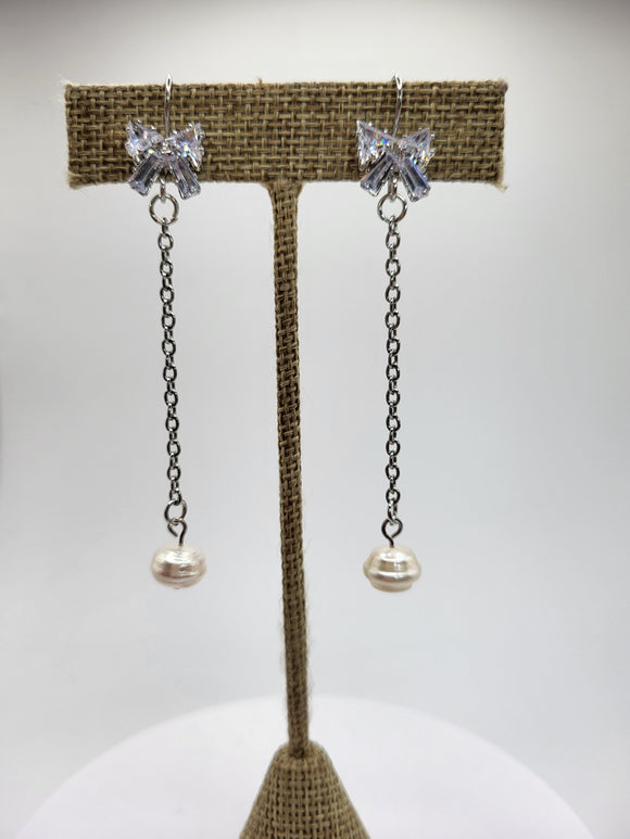 Zara Pearl Droplet Earrings-Handcrafted with Care