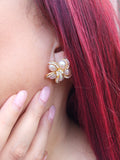 Celeste Faux Pearl Earrings-Handcrafted with Care