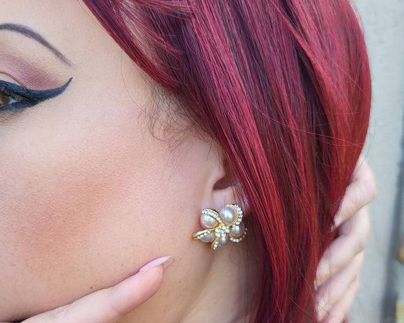Celeste Faux Pearl Earrings-Handcrafted with Care