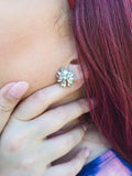 Nova Cluster Stud Earrings-Handcrafted with Care