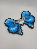 The Mega Pixel Bow — Purple Heart | Large Pixel Art Hair Clip
