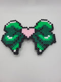The Mega Pixel Bow — Purple Heart | Large Pixel Art Hair Clip