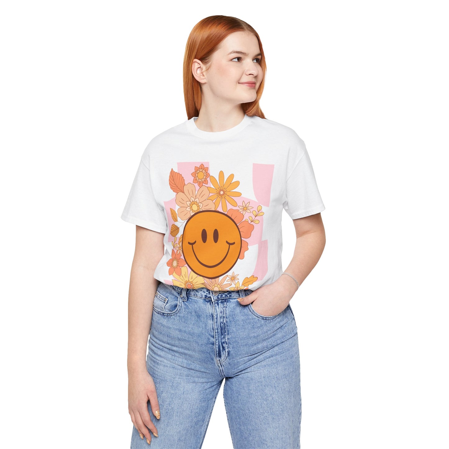 Retro Chibi Smiley Unisex Jersey Short Sleeve Tee