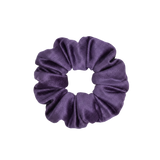 Purple scrunchie on a white background