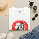 Unisex Samurai Sword T-Shirt — Red Enso Japanese Warrior Graphic Tee
