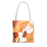 Dark Bohemian Floral Tote Bag