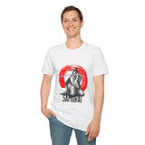 Unisex Samurai Sword T-Shirt — Red Enso Japanese Warrior Graphic Tee
