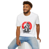 Unisex Samurai Sword T-Shirt — Red Enso Japanese Warrior Graphic Tee