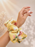 Delilah XXL Golden Floral Scrunchie