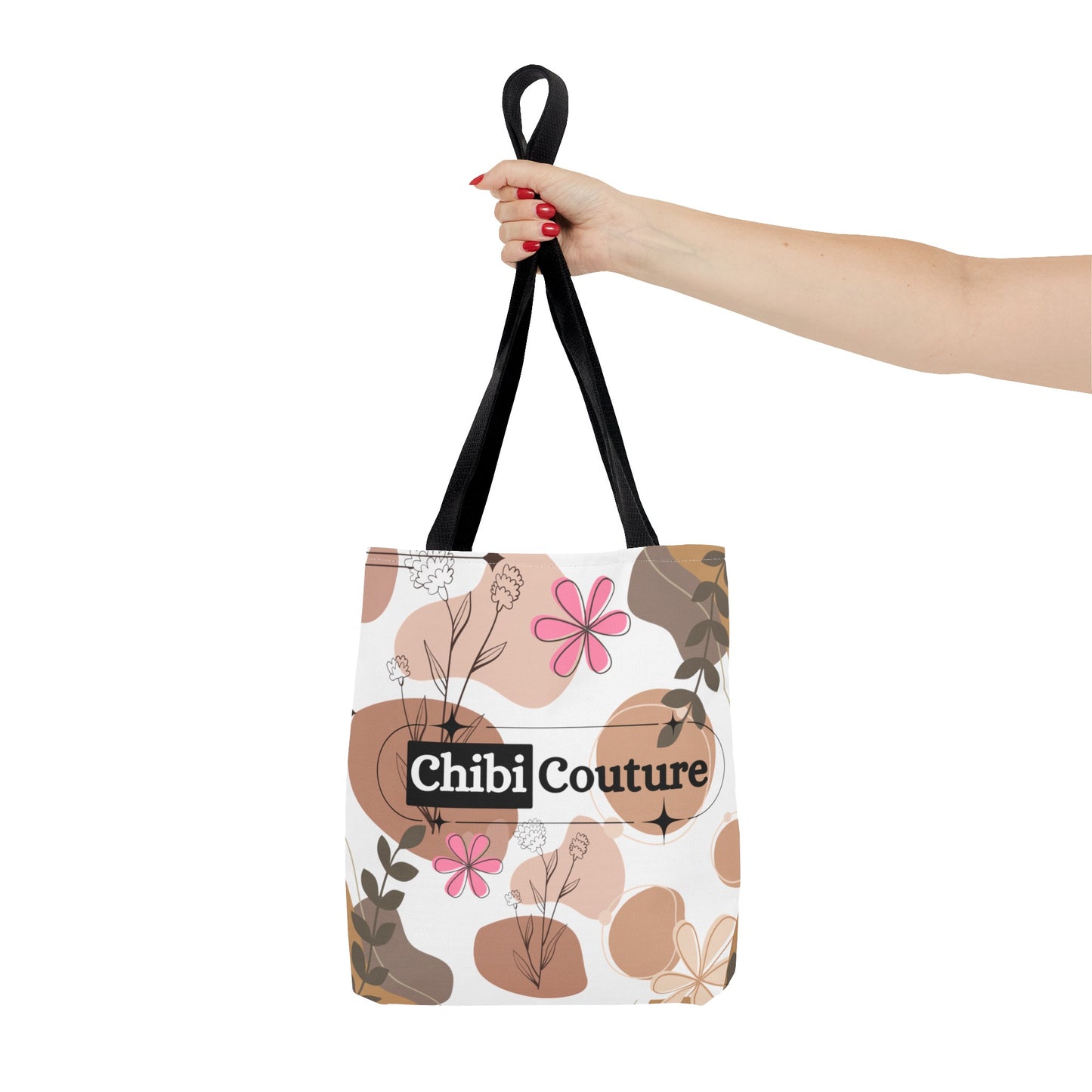 Chibi Couture Minimalist Floral Tote Bag