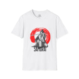 Unisex Samurai Sword T-Shirt — Red Enso Japanese Warrior Graphic Tee