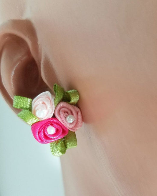 Gardenia Vintage Flower Hypoallergenic Earrings