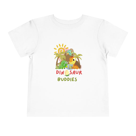 Dinosaur Buddies Toddler Tee, Cute Kids Shirt, Baby Dino T-Shirt, Toddler Summer Apparel, Birthday Gift for Boys and Girls
