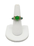 Chepi Emerald Beaded Ring-Handcrafted with Care