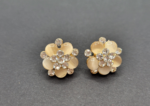 Alida Glam Stud Earrings-Handcrafted with Care