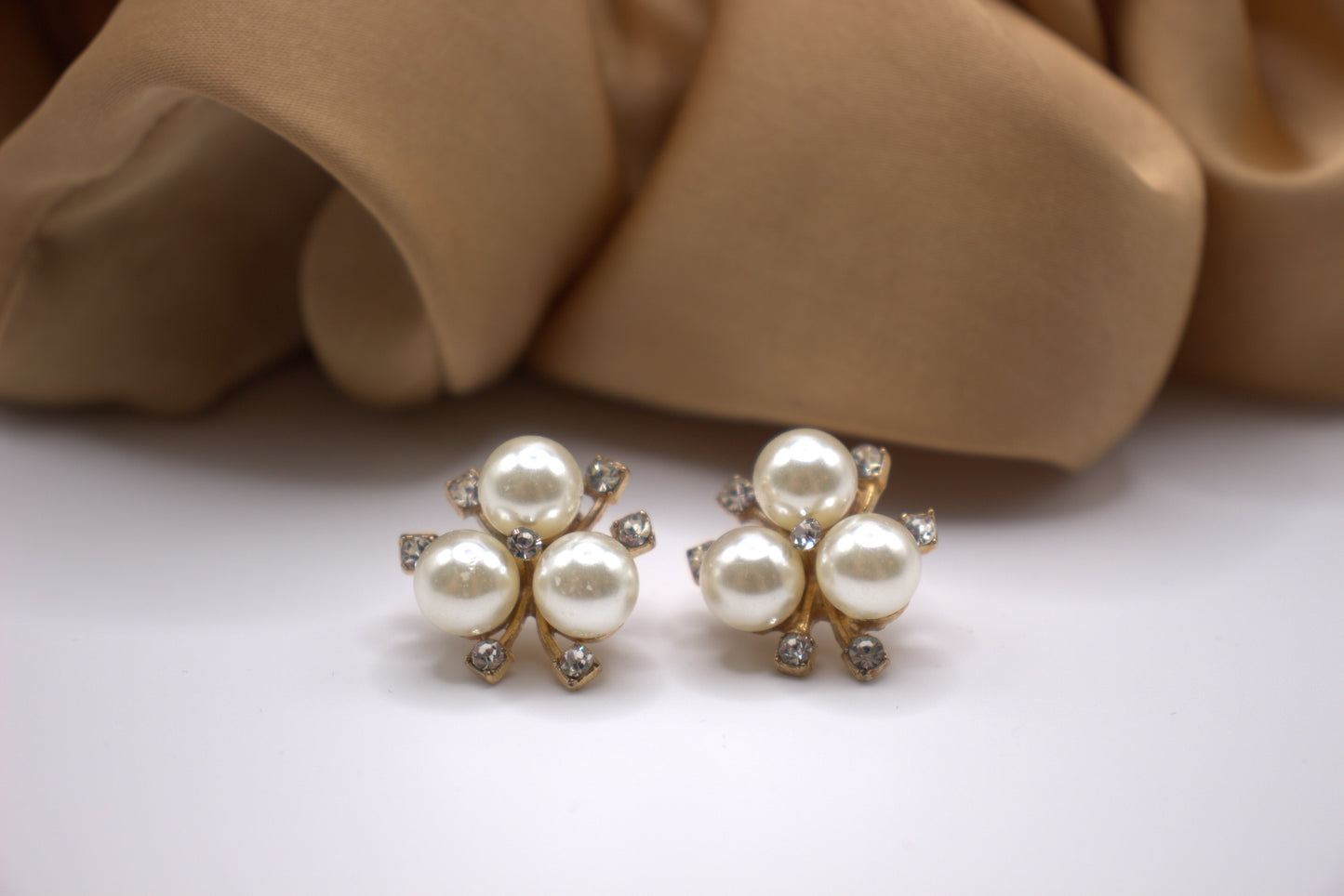 Estella Stud Earrings- The Epitome of Glamour and Elegance close up view