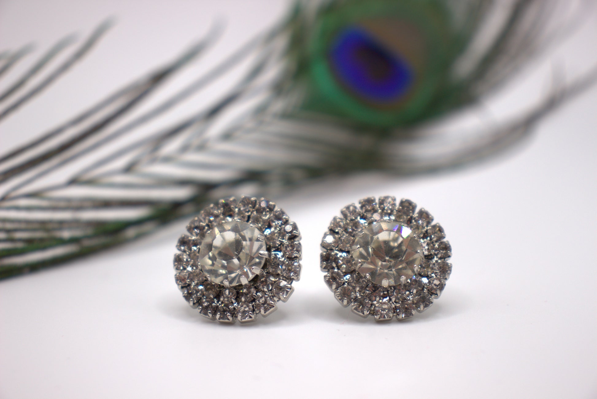 Queen Stud Earrings - The Epitome of Elegance and Glamour-Hypoallergenic close up view