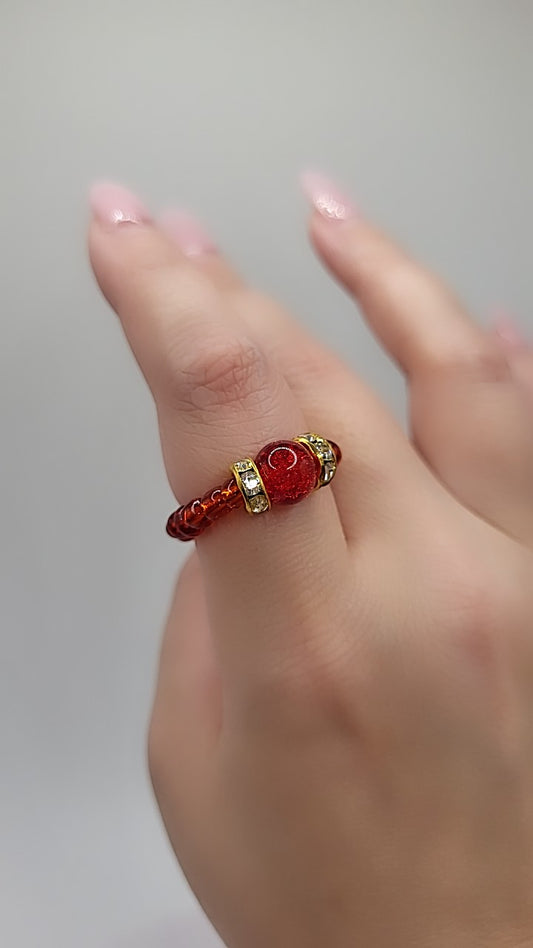 Chepi Ruby Beaded Ring