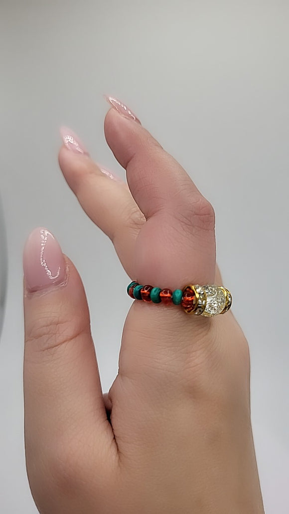 Chepi Chibi Christmas Beaded Ring