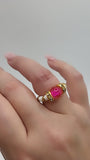 Chepi Chibi Duotone Orange Beaded Ring
